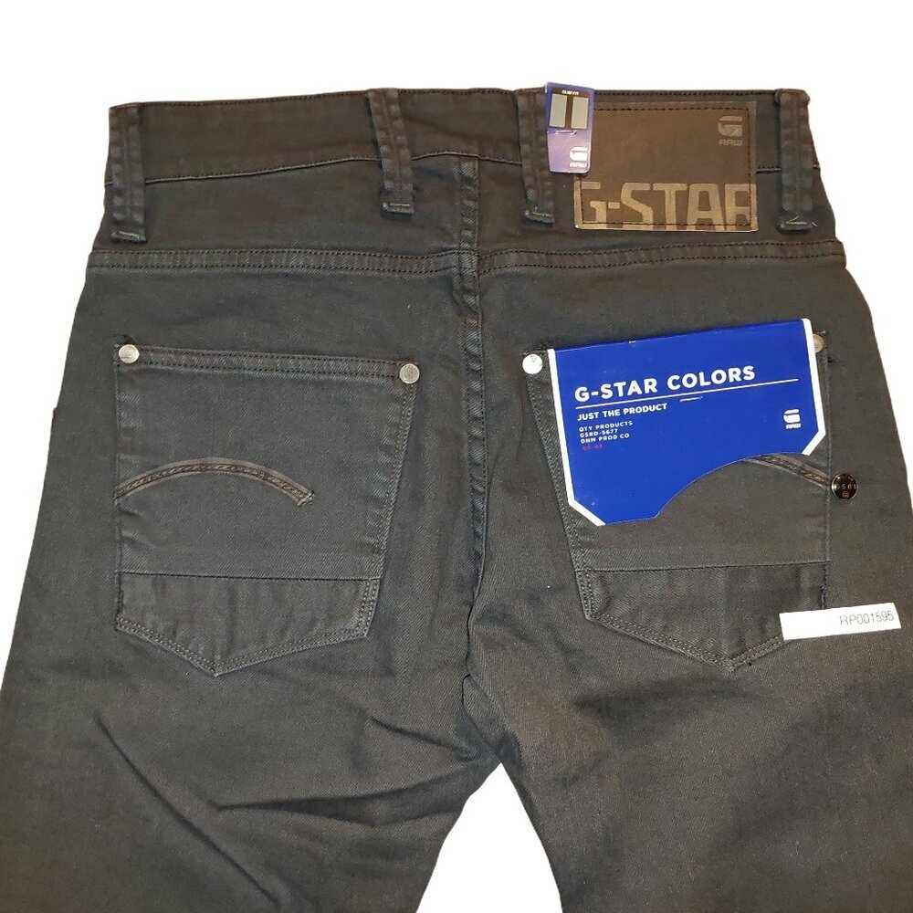 G-Star Raw Defend Super Slim Black Comfort Jewel Twill Jeans Sz 26 x 34 NWT - Picture 10 of 12